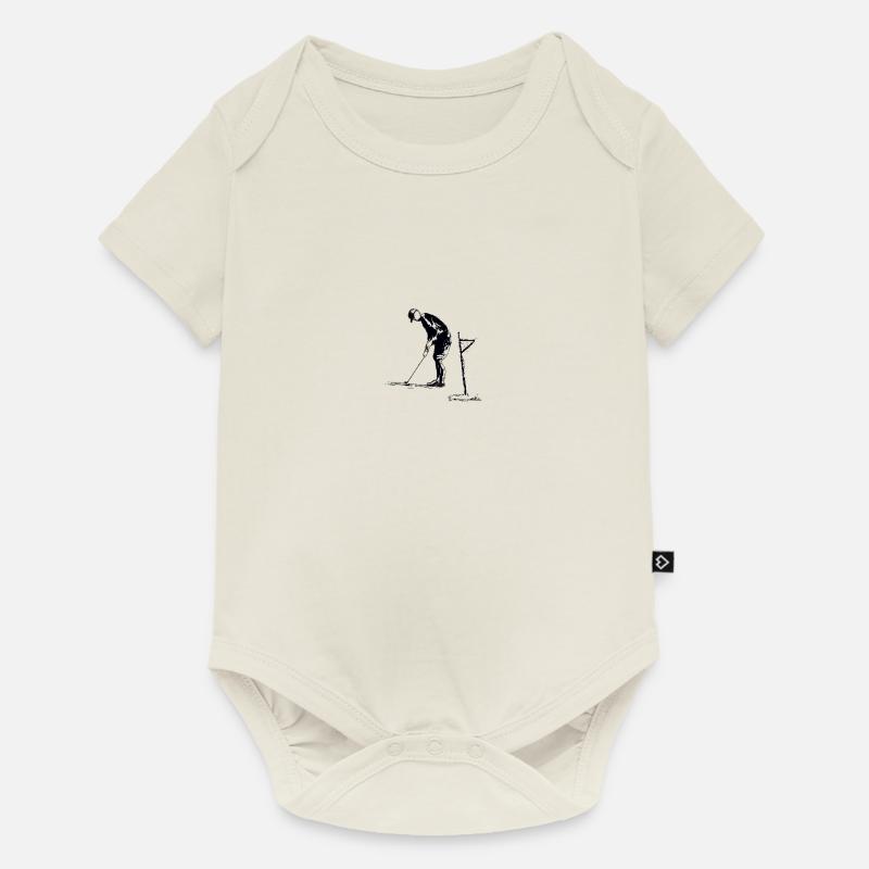 Golf balle pelouse - Body à manches courtes Premium Bébé - blanc cassé