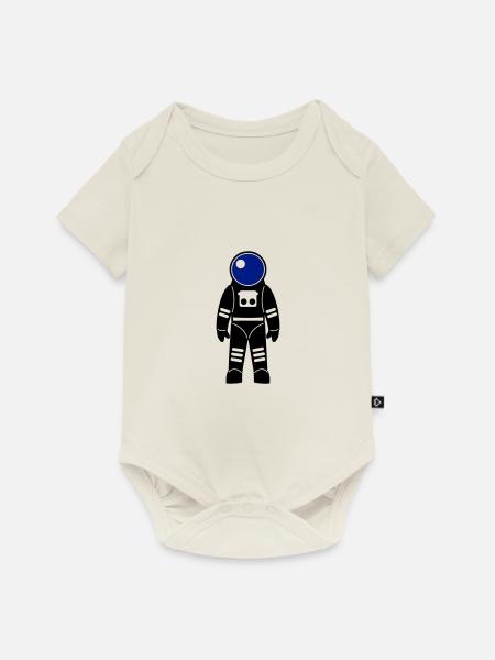Astronaut - Baby Premium Kurzarmbody - Naturweiß