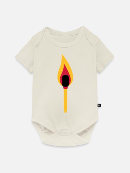 torch - Baby Premium Kurzarmbody - Naturweiß