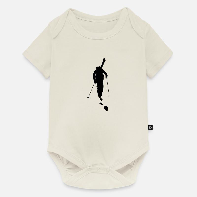freeride skiing - Body à manches courtes Premium Bébé - blanc cassé