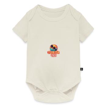 Palmiers de Floride 2025 - Body à manches courtes Premium Bébé - blanc cassé - Devant