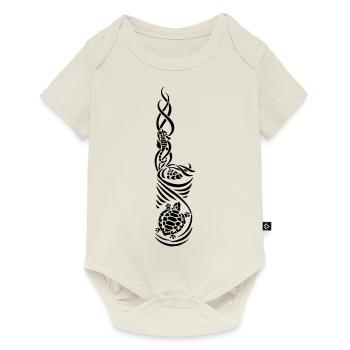 UW-Tribal - Baby Premium Kurzarmbody - Naturweiß - Vorne