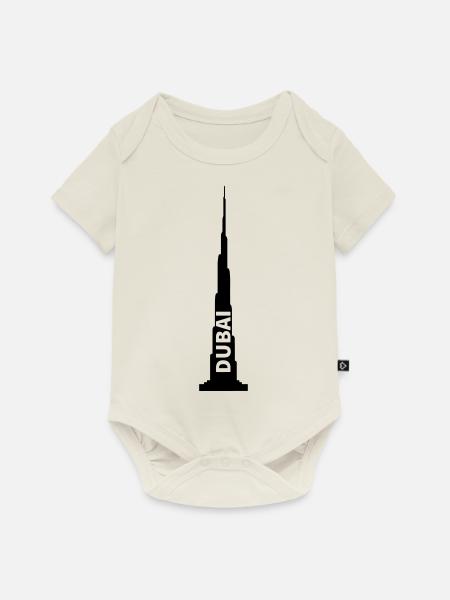 Dubai - Baby Premium Kurzarmbody - Naturweiß
