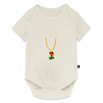 Ghana Ghanaian Flag Pride Star Love I Gift - Baby Premium short-sleeve bodysuit - off white - Front