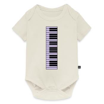piano, piano keyboard - Body à manches courtes Premium Bébé - blanc cassé - Devant