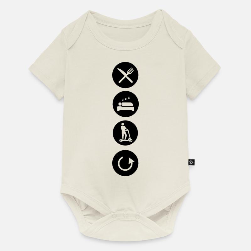 E-Scooter E-Roller Scooter - Baby Premium short-sleeve bodysuit - off white