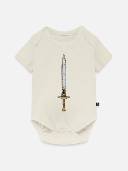 Gladiatoren-Schwert - Baby Premium Kurzarmbody - Naturweiß