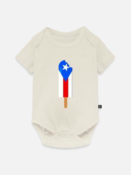 Puerto Rico - Baby Premium Kurzarmbody - Naturweiß