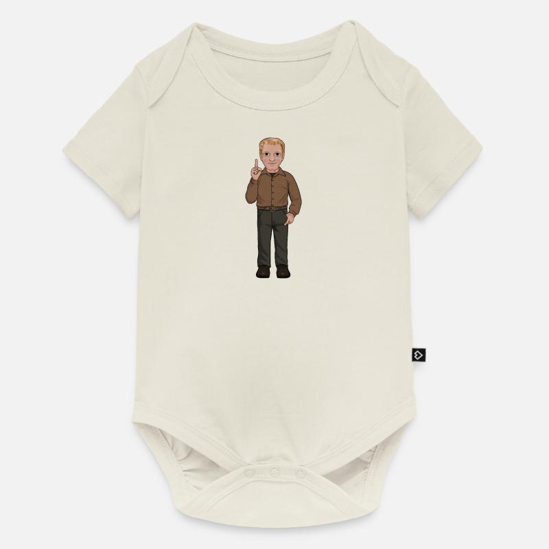 Tage Danielsson - Body à manches courtes Premium Bébé - blanc cassé