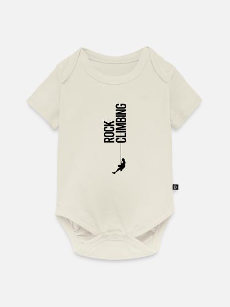 Felsklettern - Baby Premium Kurzarmbody - Naturweiß