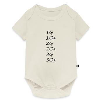 1G Regel Corona 2G Regel 3G Regel lustig - Baby Premium Kurzarmbody - Naturweiß - Vorne