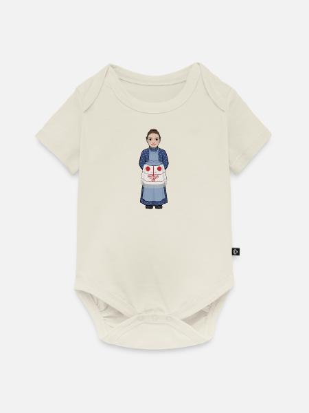Karin Larsson - Baby Premium Kurzarmbody - Naturweiß