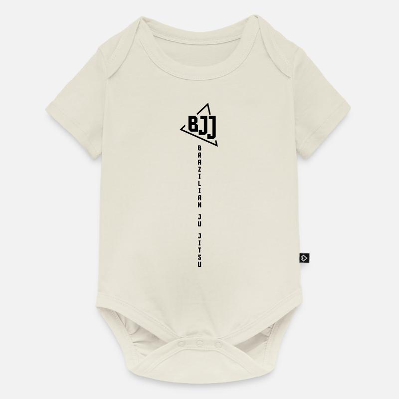 BJJ Brésilien Ju Jitsu - Body à manches courtes Premium Bébé - blanc cassé