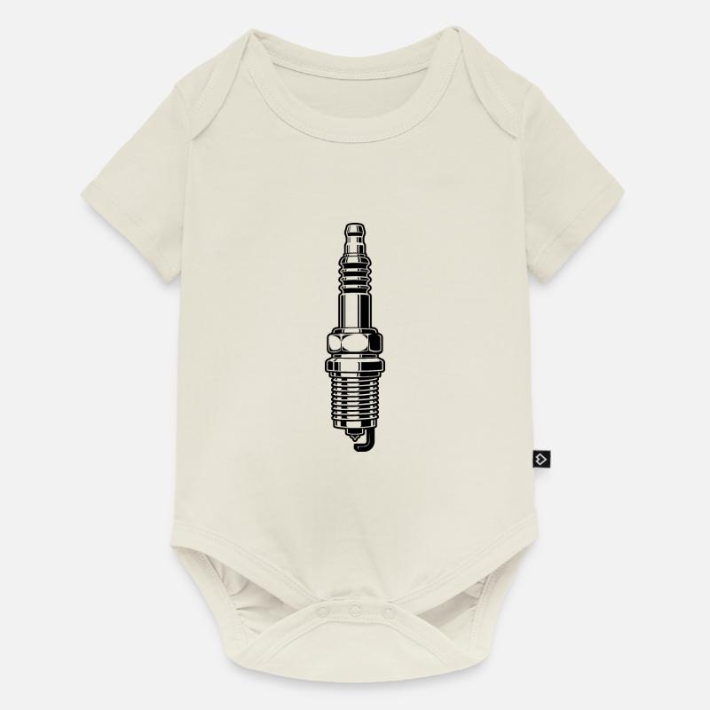 bougie d'allumage - Body à manches courtes Premium Bébé - blanc cassé