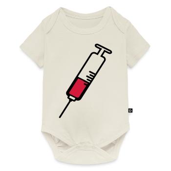 seringue2 - Body à manches courtes Premium Bébé - blanc cassé - Devant