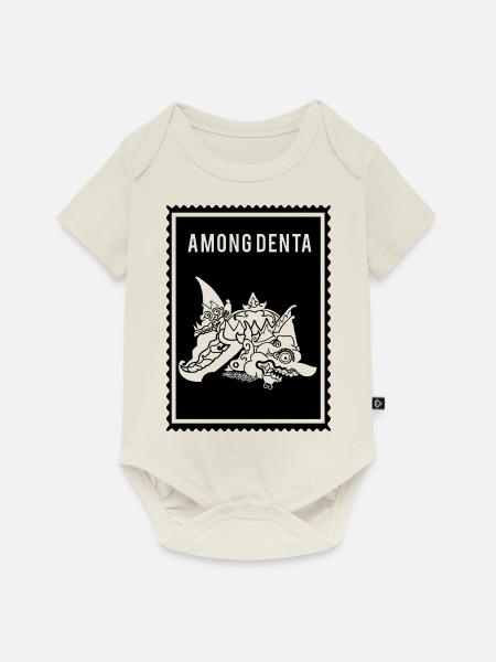 Among Denta- Wayang - Baby Premium Kurzarmbody - Naturweiß