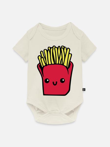 French fries - Baby Premium short-sleeve bodysuit - off white