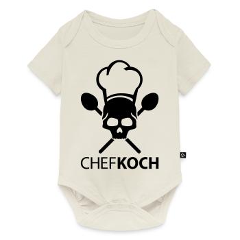 chefkoch_totenkopf_skull__f1 - Baby Premium short-sleeve bodysuit - off white - Front