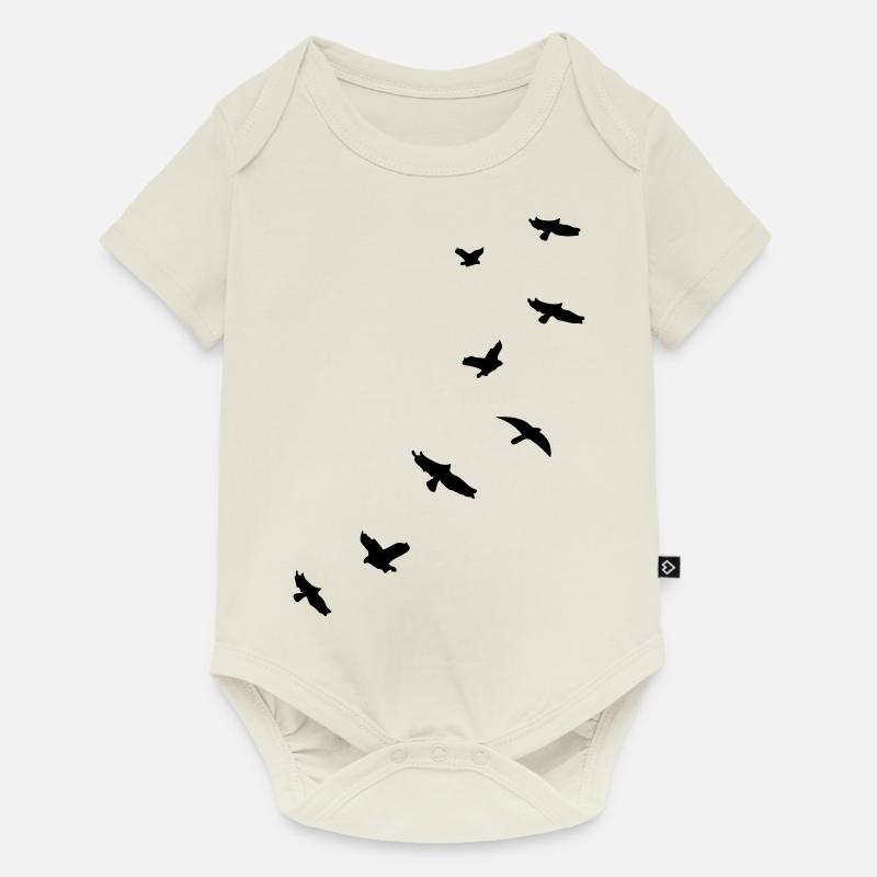 flying_birds_mapies - Body à manches courtes Premium Bébé - blanc cassé