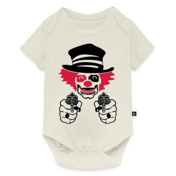 bad circus clown - Baby Premium Kurzarmbody - Naturweiß - Vorne