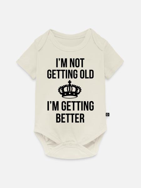 Getting Old - Baby Premium Kurzarmbody - Naturweiß