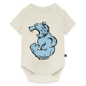 wolf_beast_2 - Baby Premium Kurzarmbody - Naturweiß - Vorne