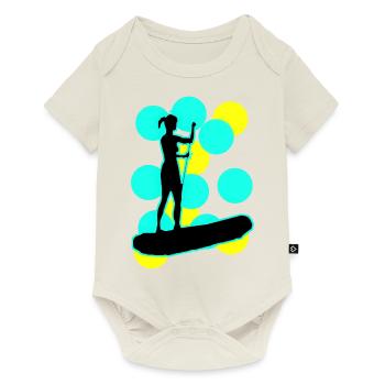 femme sup - Body à manches courtes Premium Bébé - blanc cassé - Devant