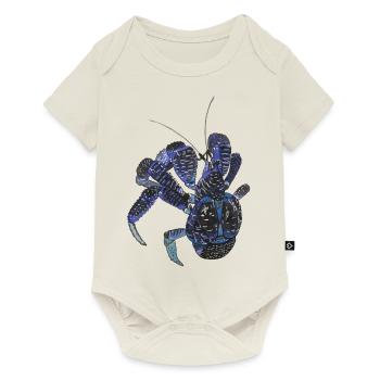 Palm thief blue crab Birgus latro hermit kre - Baby Premium short-sleeve bodysuit - off white - Front