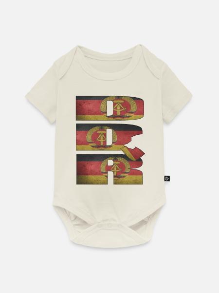 DDR - Baby Premium Kurzarmbody - Naturweiß