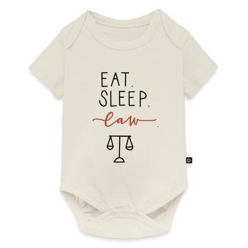 Mangez la loi du sommeil - Body à manches courtes Premium Bébé - blanc cassé - Devant