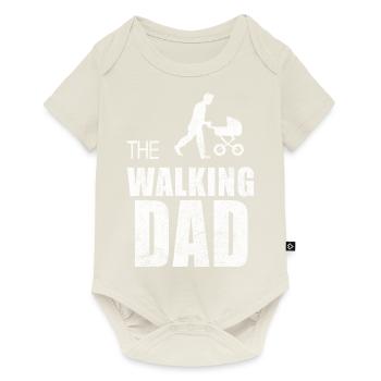 Walking dad Funny Father day New dad daddy papy - Baby Premium short-sleeve bodysuit - off white - Front