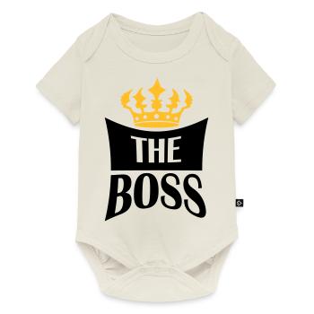 Crown The Boss - Baby Premium short-sleeve bodysuit - off white - Front