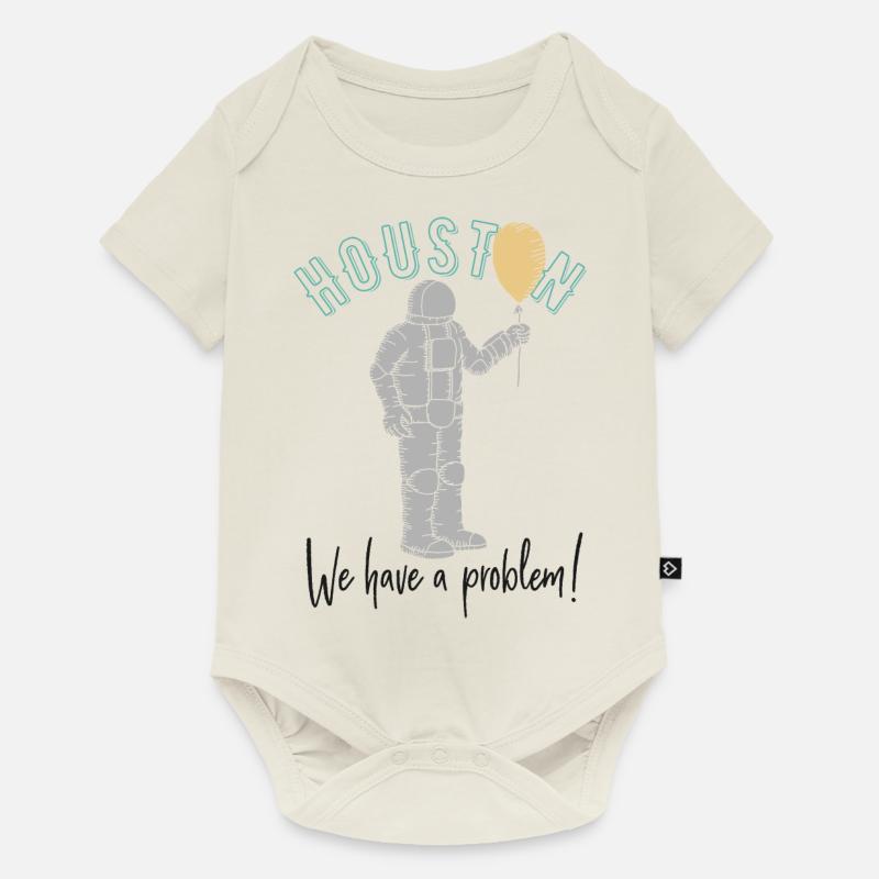 Huston, we have a problem! - Baby Premium short-sleeve bodysuit - off white