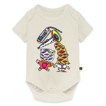 Musical - Baby Premium Kurzarmbody - Naturweiß - Vorne