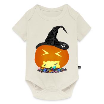 Halloween - zu viel süßes (sonst gibts saures) - Baby Premium Kurzarmbody - Naturweiß - Vorne