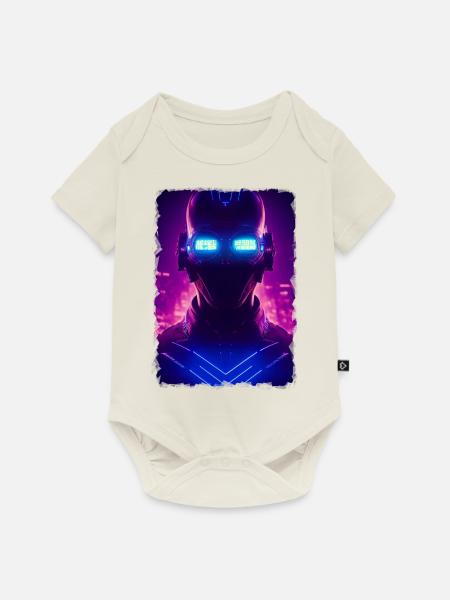 Sci-Fi Neonpunk - Baby Premium Kurzarmbody - Naturweiß