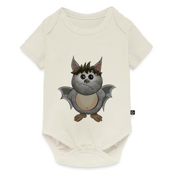 Tribas la petite chauve-souris - Body à manches courtes Premium Bébé - blanc cassé - Devant