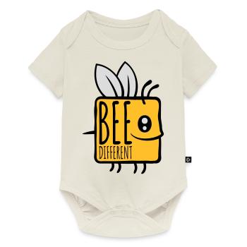 bee different saying quote - Baby Premium short-sleeve bodysuit - off white - Front
