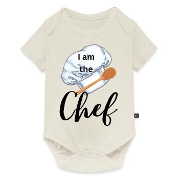 I am the Chef - Baby Premium Kurzarmbody - Naturweiß - Vorne