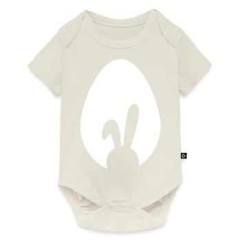 Oster Hase - Baby Premium Kurzarmbody - Naturweiß - Vorne