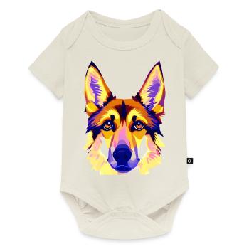 Dogs German Shepherd Dog Dog Owners Dog Owners - Baby Premium short-sleeve bodysuit - off white - Front