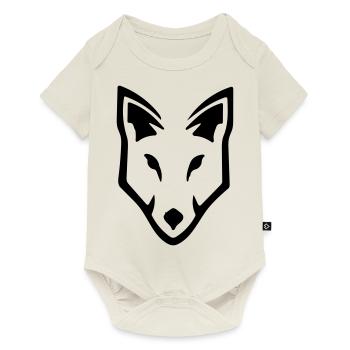 Wolf - Baby Premium short-sleeve bodysuit - off white - Front