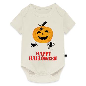Happy Halloween - Baby Premium Kurzarmbody - Naturweiß - Vorne