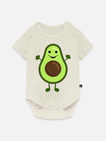 Avocado - Baby Premium Kurzarmbody - Naturweiß