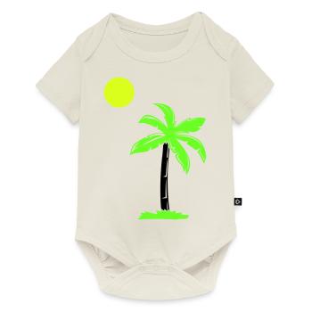 palme - Baby Premium Kurzarmbody - Naturweiß - Vorne