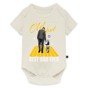 Vieux mais en or Meilleur père pour toujours - Body à manches courtes Premium Bébé - blanc cassé - Devant