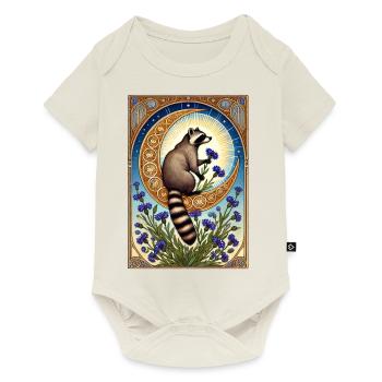 Racoon - Baby Premium short-sleeve bodysuit - off white - Front