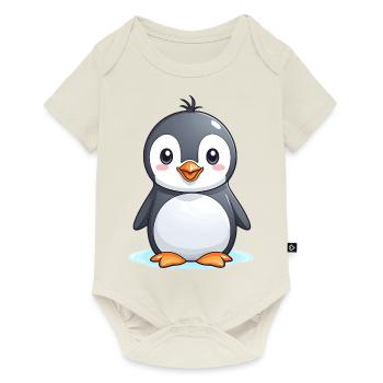 Cute Penguin - Baby Clothing - Baby Premium short-sleeve bodysuit - off white - Front