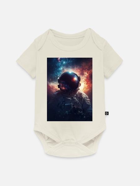 Astronaut 7 - Baby Premium Kurzarmbody - Naturweiß