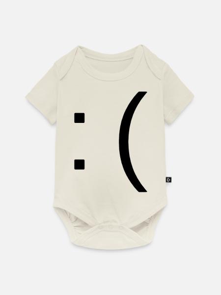 Traurig - Baby Premium Kurzarmbody - Naturweiß
